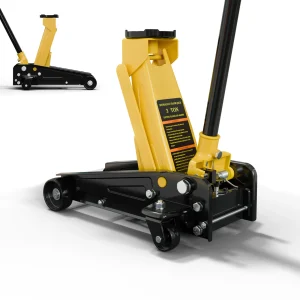 Kieperi 3 Ton Floor Jack and Steel Racing car Jack with Single Piston Pump