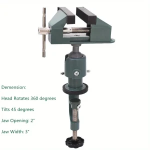 3-inch aluminum 360-degree rotating vise
