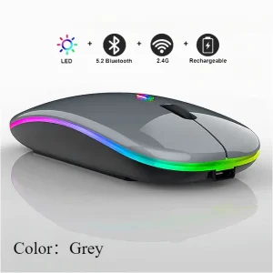 Wireless Mouse For Laptop PC ; Bluetooth Rechargeable Mouse; Wireless LED Backlit